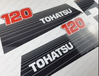 Tohatsu 120HP Automixing 2002 and Earlier Outboard Decal Kit